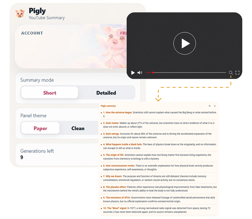 Pigly product interface preview